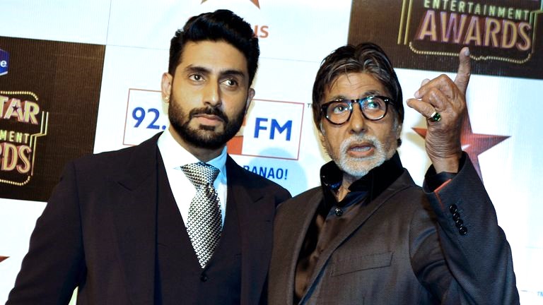 Amitabh Bachchan and Abhishek Bachchan