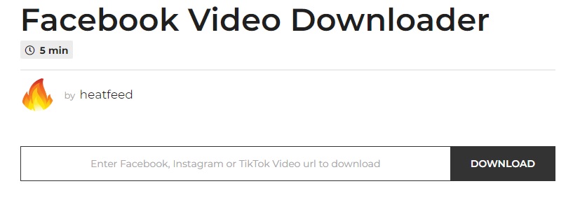 HeatFeed - Facebook Videos Downloaden