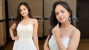 Palak Sindhwani in a white outfit
