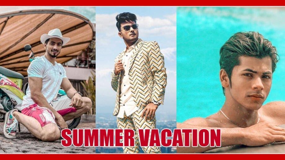 Summer vacation pictures of Siddharth Nigam Faisu and Awez Darbar