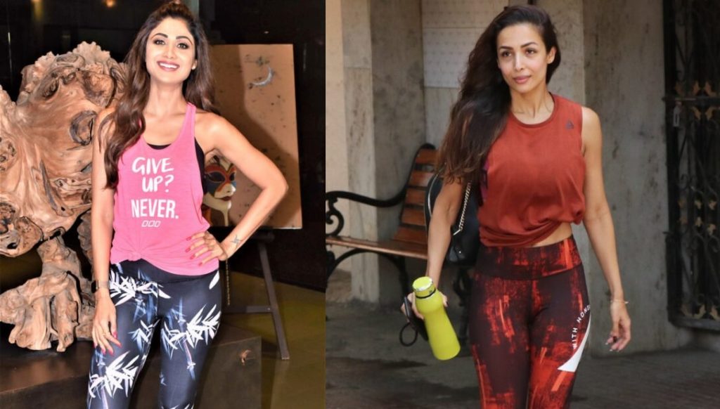 Malaika Arora Or Shilpa Shetty; Looks hot In Yoga suits