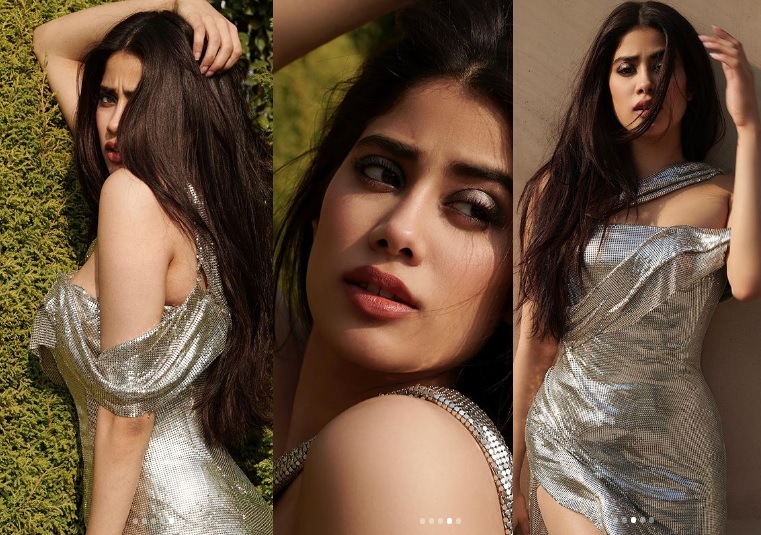 Janhvi Kapoor Looks Sexy In A Shimmery Bodycon Dress Heatfeed