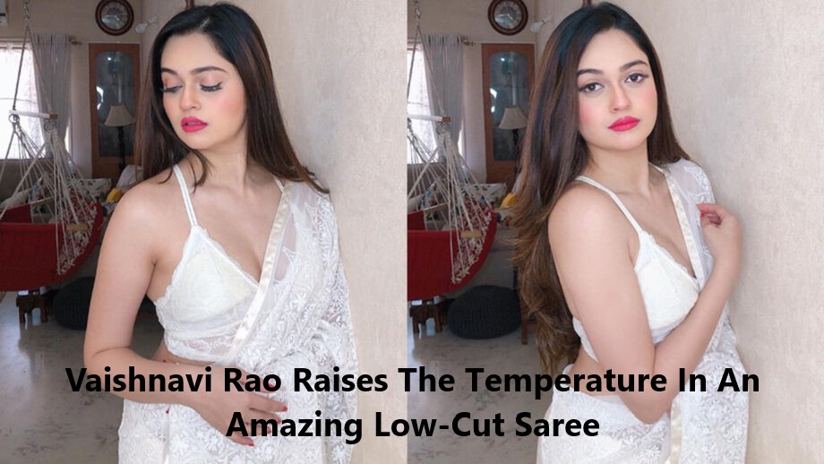Vaishnavi Rao raises the temperature in an amazing low-cut saree