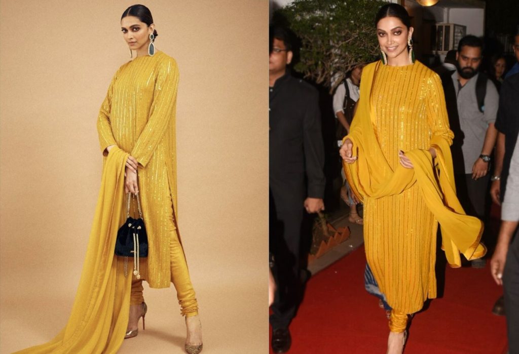 Deepika Padukone looks adorable In a Yellow