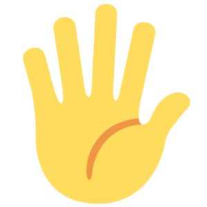 Fingers splayed hand emoji