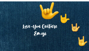 love you gesture emoji