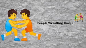 people wrestling emoji