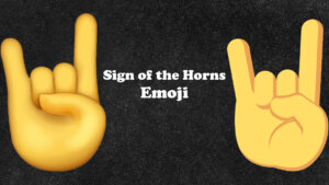 sign pf the horns emoji