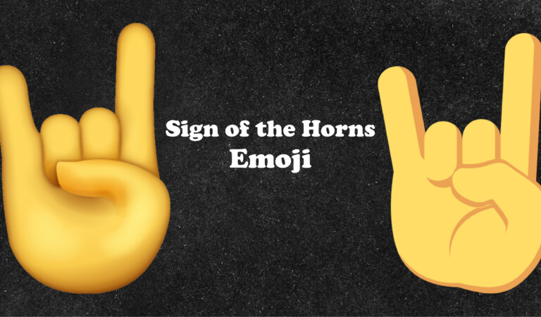 🤘Sign of Horns Emoji 🤘Sign of Horns Emoji