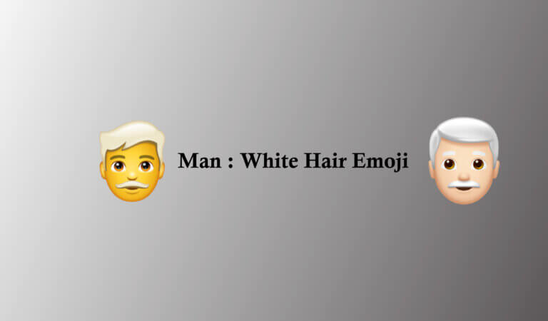 👨🦳Man: White Hair emoji 👨🦳Man: White Hair emoji