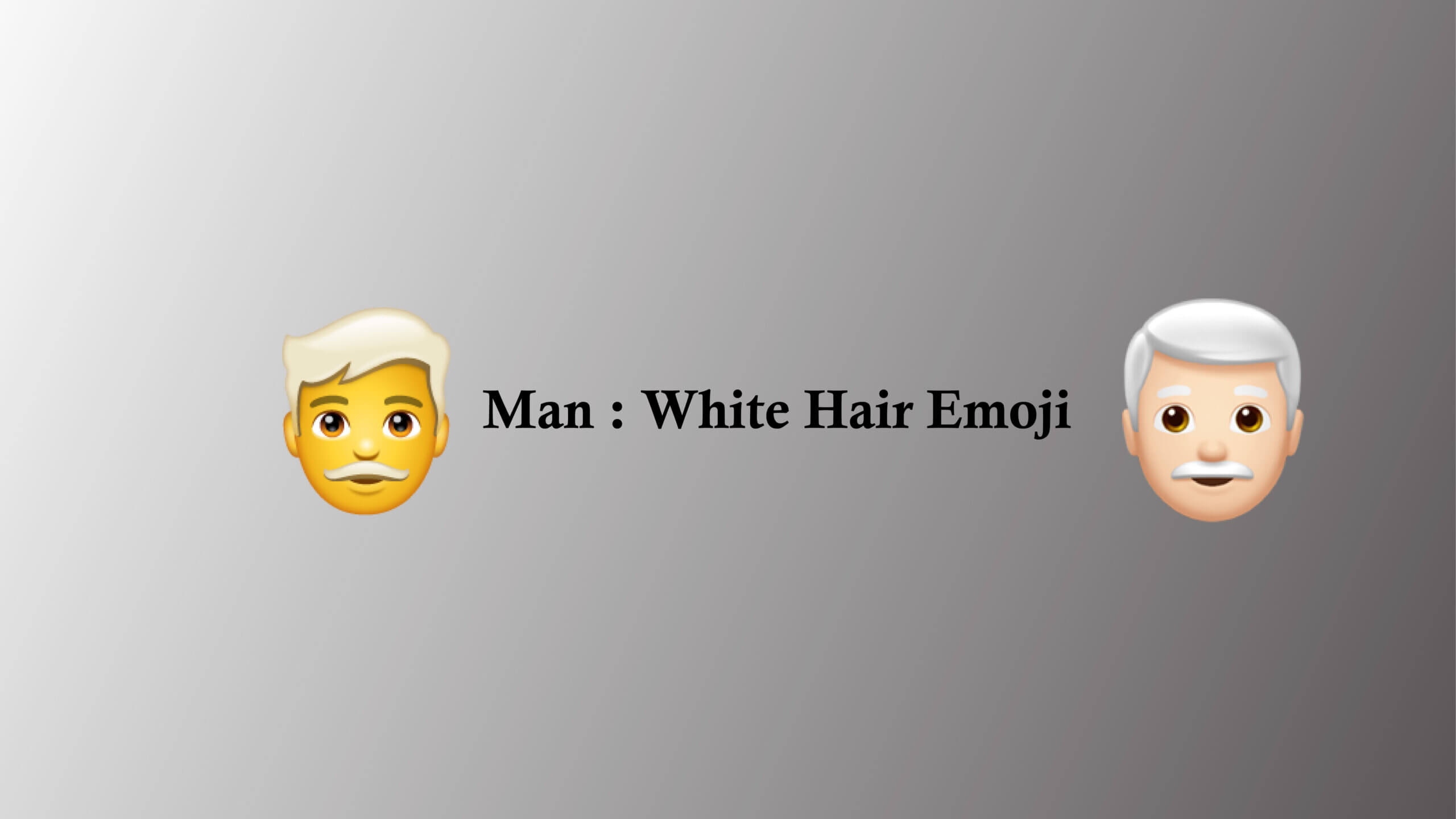 👨‍🦳 Man: White Hair Emoji - EmojiTerra - wide 8