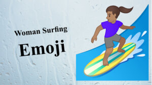 woman surfing emoji