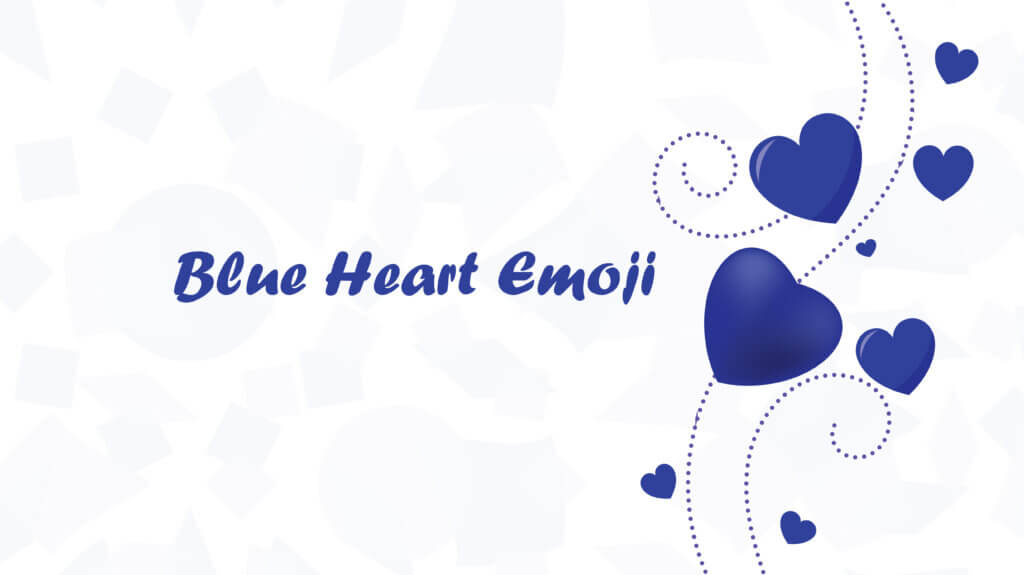 emoji cœur bleu