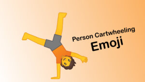 person cartwheeling emoji