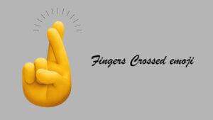 finger crossed emoji