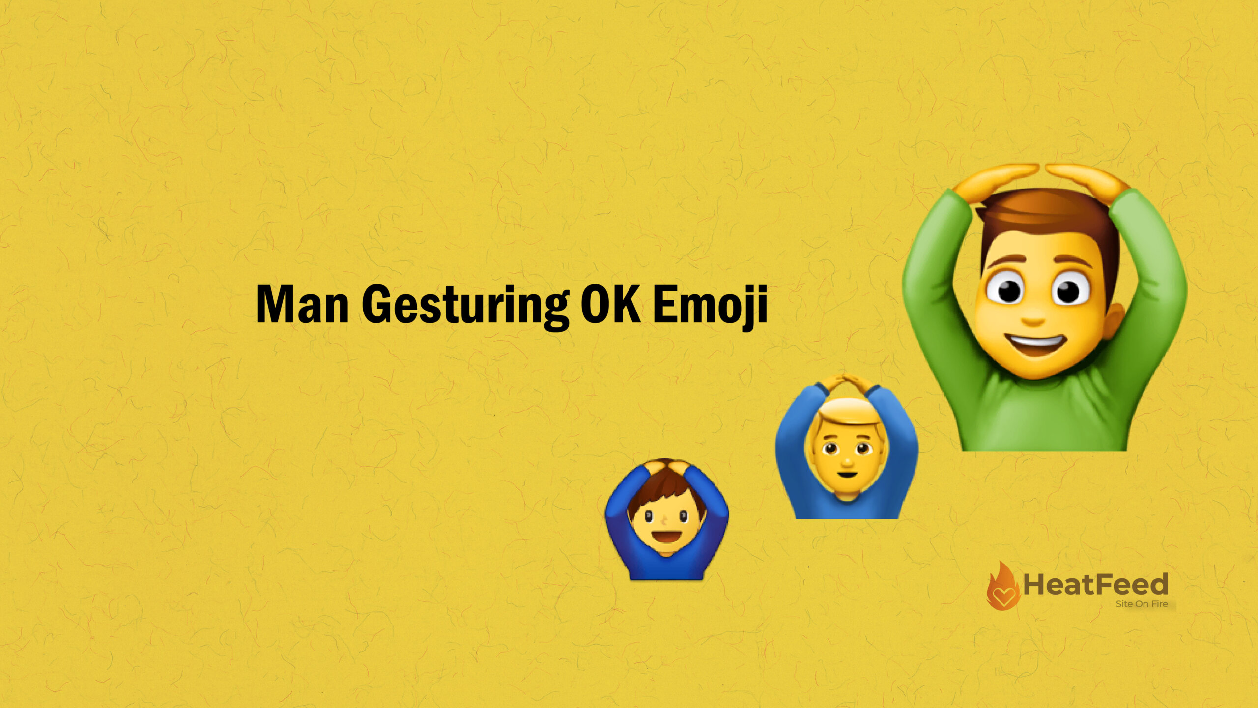 🙆‍♂️ Man Gesturing OK Emoji - Meaning, ️ copy & 📋paste