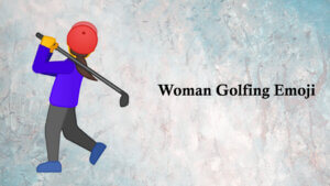 woman golfing emoji