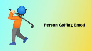 person golfing