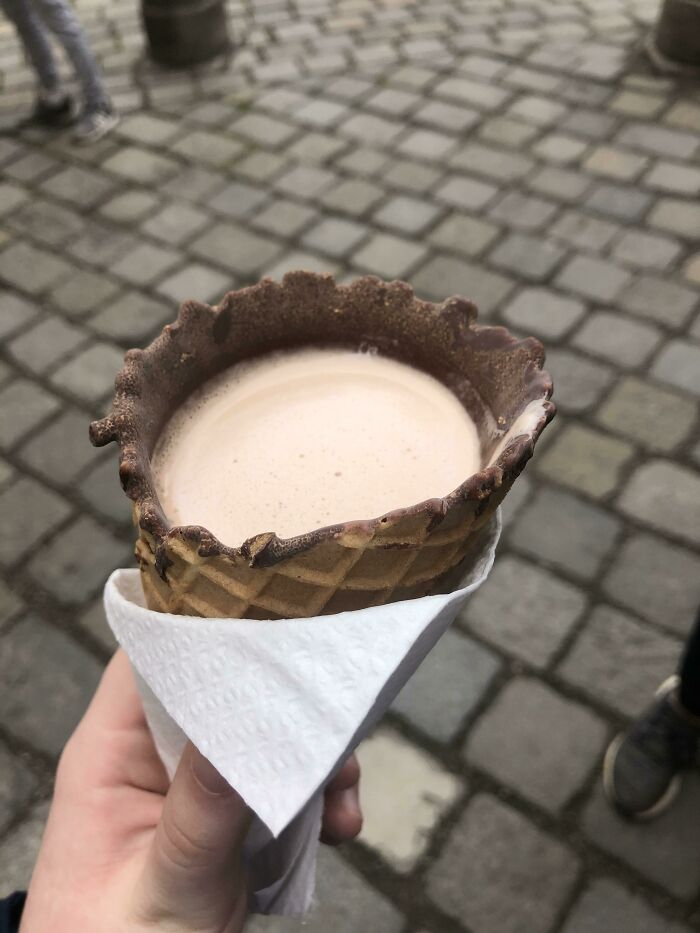 Hot Chocolate In Cone