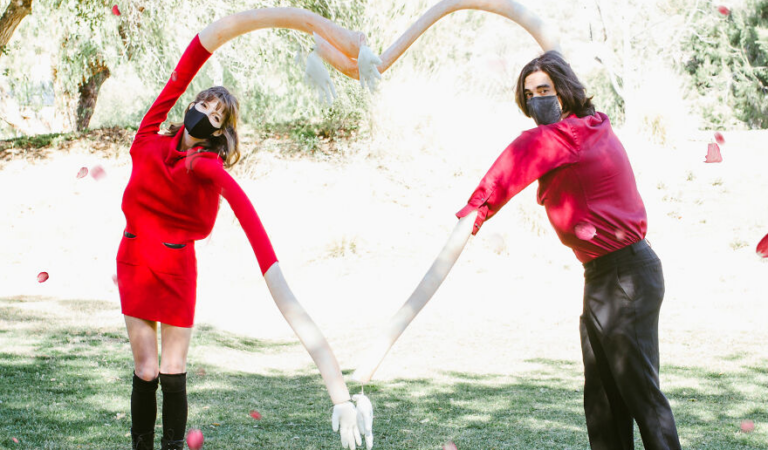 Celebration Of Valentine’s Day Following Keeping Social Distance Celebration Of Valentine’s Day Following Keeping Social Distance