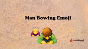 Man Bowing emoji