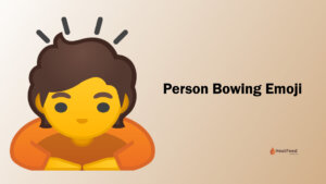 Person Bowing Emoji