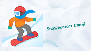 snowboarder emoji