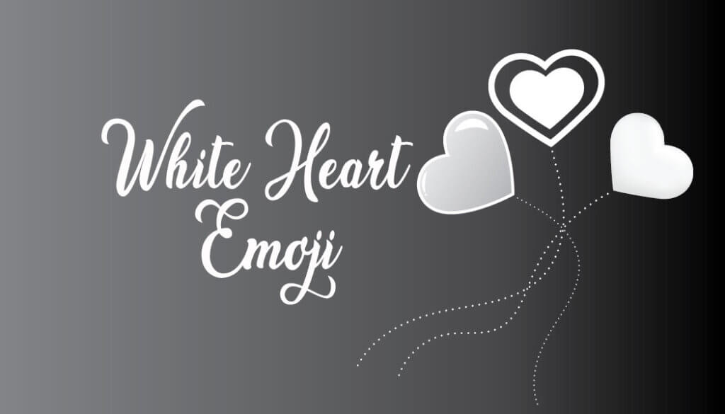 emoji de corazón blanco