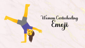 woman cartwheeling emoji