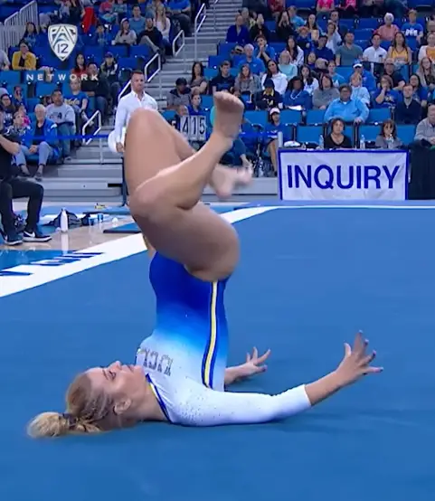 The gymnastics team of UCLA 