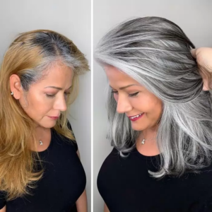 The Stylist Reveals Grey Hair