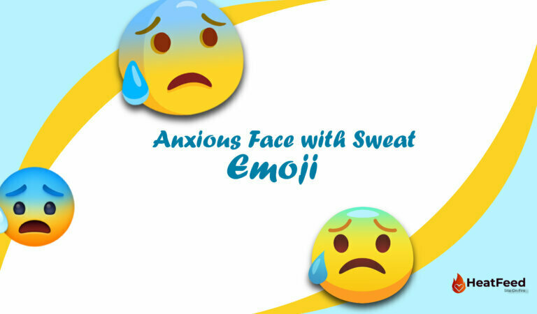 😰 Anxious Face with Sweat Emoji 😰 Anxious Face with Sweat Emoji