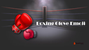 Boxing glove emoji