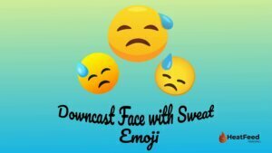 Downcast Face with Sweat Emoji
