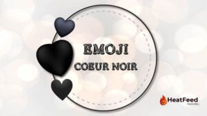 Emoji Coeur Noir