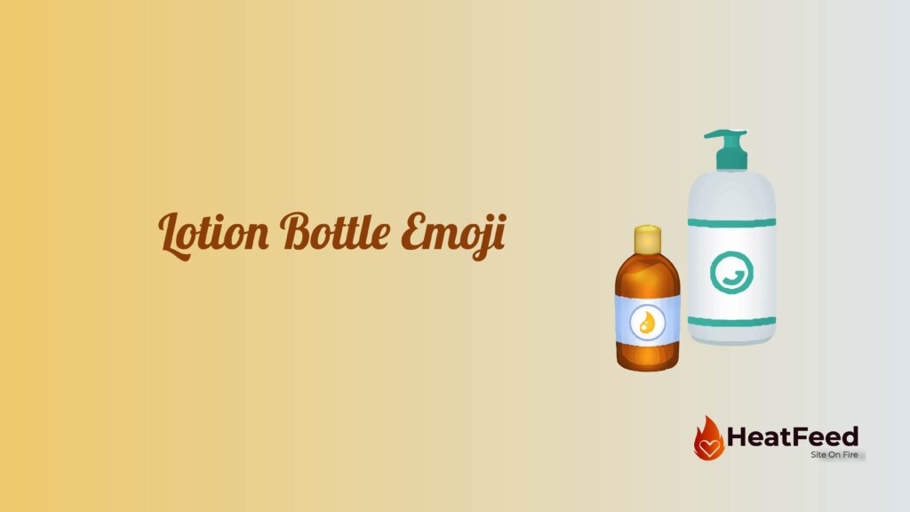 Lotion Bottle Emoji
