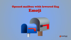 opened mailbox with lowered flag emoji
