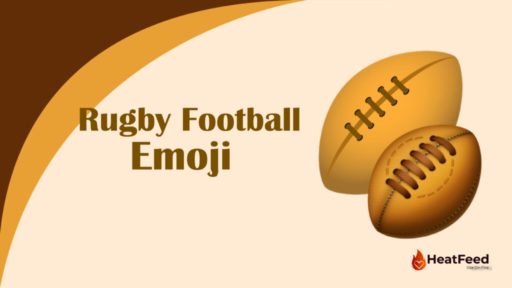 Rugby football emoji