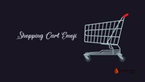 Shopping cart emoji