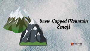 Snow capped mountain emoji
