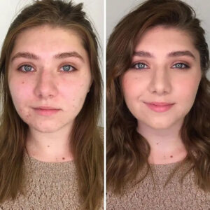 How Women Put On Makeup Vs Professional Does It