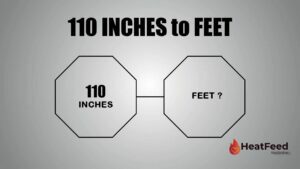 110 INCHES TO FEET