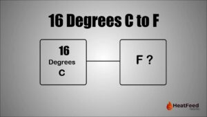 16 degrees c to f
