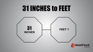 31 INCHES TO FEET