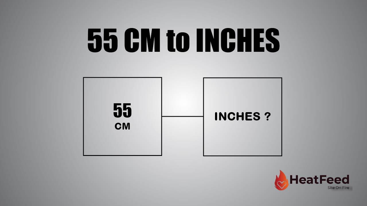 Convert 55 CM to Inches