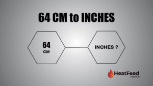 64 cm to inches