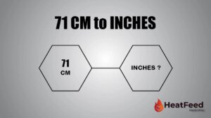 71 cm to inches