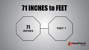 71 INCHES TO FEET