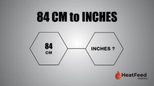 84 cm to inches