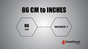 86 cm to inches